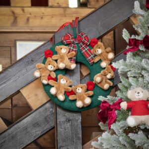 Ghirlanda bears-bosco-40 cm-l'atelier 17