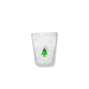 Bicchiere xmas-albero natale-vetro-10x7,8 cm-memento