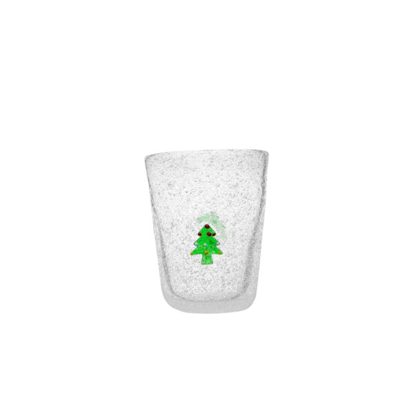 Bicchiere xmas-albero natale-vetro-10x7,8 cm-memento