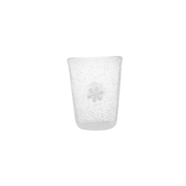 Bicchiere xmas-fiocco di neve-vetro-10x7,8 cm-memento