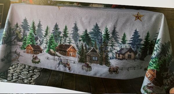 Tovaglia polo nord-paesaggio-155x320 cm-cotone-l'atelier 17