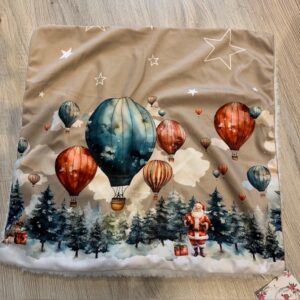 Fodera cuscino w il natale-mongolfiera-45x45 cm-l'atelier 17