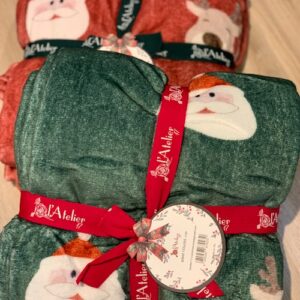Plaid petit noel-babbo renna-bosco-155x205 cm-l'atelier 17