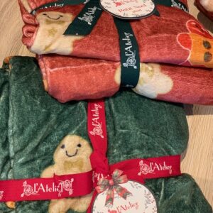 Plaid petit noel-omino-lampone-155x205 cm-l'atelier 17