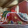Plaid w il natale-verde-sherpa-125x150 cm-l'atelier 17