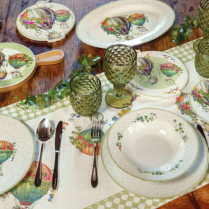 Servizio piatti wonderland-18 pezzi-porcellana-brandani