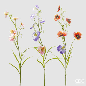 Panse' ramo con foglie-assortito-h.70 cm-edg