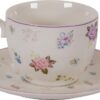 Tazza con piattino flora-220 ml-porcellana-isabelle rose home