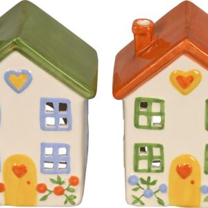 Casetta porta tealight-10x8x13 cm-ceramica-boltze