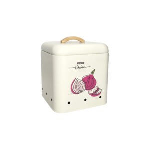 Barattolo cipolla-metallo-avorio-brandani