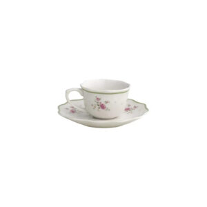 Tazzina caffe' nonna rosa-set 2 pezzi-porcellana-brandani