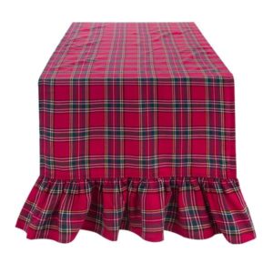 Runner con gala-tartan-50x170 cm-cotone-blanc mariclo'