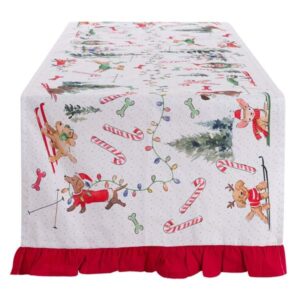 Runner pop glow-50x160 cm-cotone-blanc mariclo'