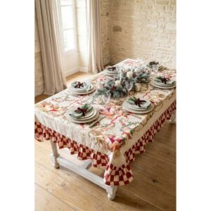 Tovaglia con gala-calessi-190x310 cm-blanc mariclo'