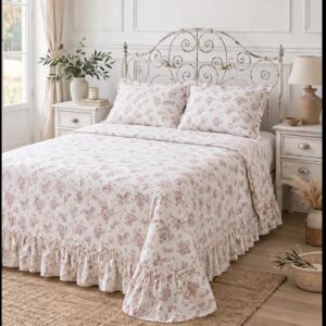Copriletto con due federe-annette-270x270 cm-cotone-clodette