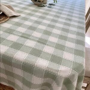 Tovaglia quadri-140x240 cm-blanc mariclo'