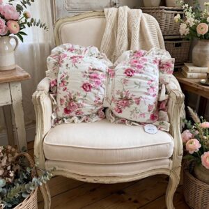 Cuscino fiocco-rosa scuro-35x50 cm-blanc mariclo'