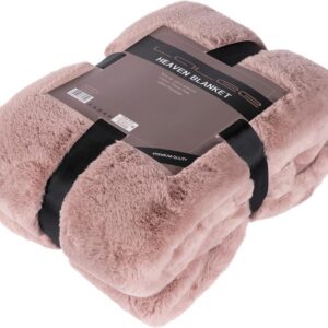 Plaid coperta heaven-150x200 cm-rosa antico-boltze