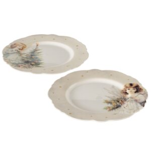 Piatto clara-diam.21 cm-porcellana-boltze