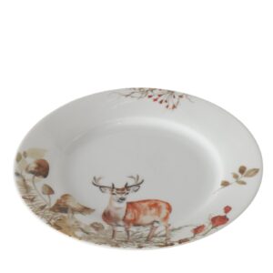 Piatto dessert cervo gerd-diam.19 cm-porcellana-boltze