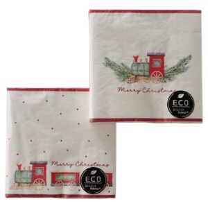 Tovaglioli carta-trenino-conf.20 pz-33x33 cm-boltze