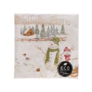Tovaglioli snowman-carta.conf.20 pz-33x33 cm-boltze
