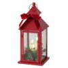 Lanterna ingar-c/candele led e decori-h.35 cm-boltze