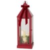 Lanterna ingar-23x70 cm-c/candele led e decori-boltze