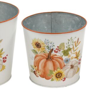 Vaso metallo zucche-set 3 pezzi-boltze