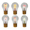 Lampadina merry christmas-assortita-vetro-h.11,5-brandani