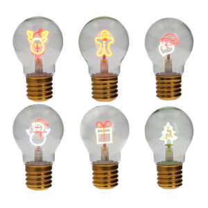 Lampadina merry christmas-assortita-vetro-h.11,5-brandani