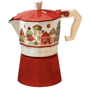 Caffetteria -3 tazze-villaggio in festa-8x14,5x15 cm-brandani