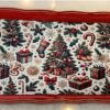 Vassoio rettangolare-christmas-rosso-50x30 cm-polipropilene-brandani