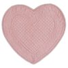 Tovaglietta a cuore-42x42 cm-rosa-blanc mariclo'