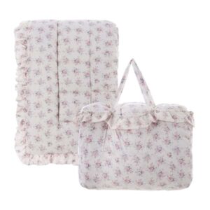 Trapunta con gala-sogni in fiore-singola-250x170 cm-blanc mariclo'