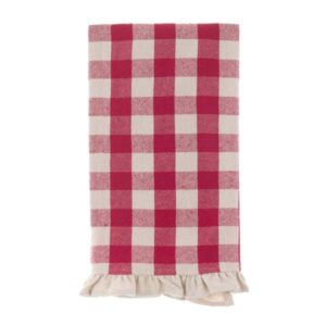 Canovaccio quadri rossi con gale-50x70 cm-cotone-blanc mariclo'