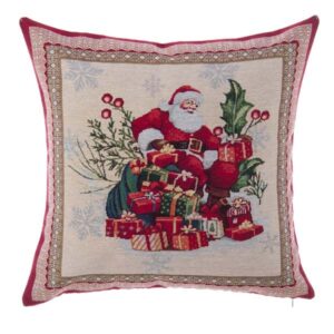 Cuscino gobelin-natale-42x42 cm-blanc mariclo'
