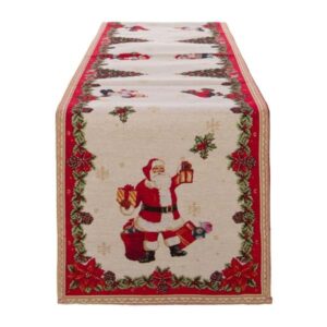 Runner gobelin-natale-170x33 cm-blanc mariclo'
