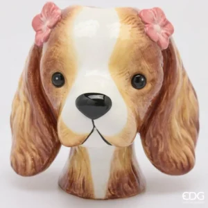 Vaso cane-orecchie lunghe-h.20 cm-ceramica- edg