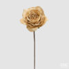 Rosa velluto ramo-light gold-h.55 cm-edg