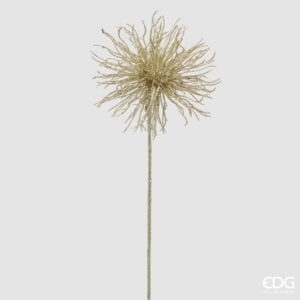 Pompom glitter ramo-h.60x18 cm-champagne-edg