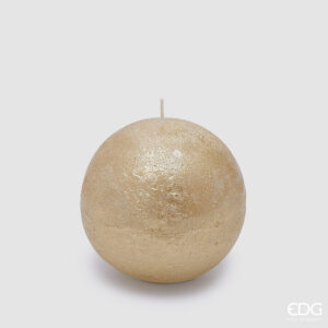 Candela sfera rustic-lightgold-diam-10 cm-edg