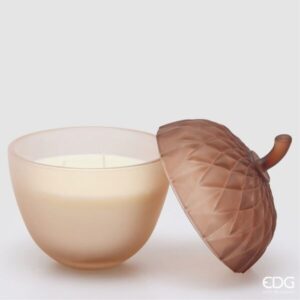 Candela ghianda-h.20xdiam.14 cm-edg