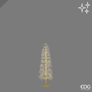 Albero led faggio slim-gold-h.120 cm-528 led-edg