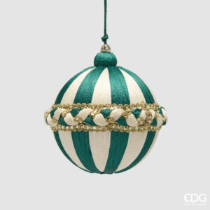 Palla treccia-green-diam.10 cm-tessuto-edg
