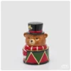 Contenitore orso con sciarpa-24x16,5x16 cm-ceramica-edg