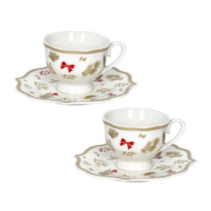 Tazzina caffe'-set 2 pezzi-treschic-porcellana-brandani