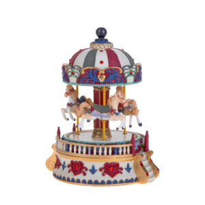 Carillon giostra-movimento e musica-resina-11x15 cm-brandani