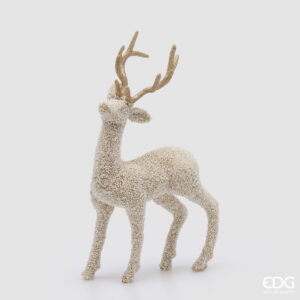 Renna perle-champagne-h.51x29x14 cm-edg
