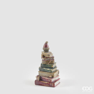 Decoro libri-h.26x13x10 cm-poliresina-edg